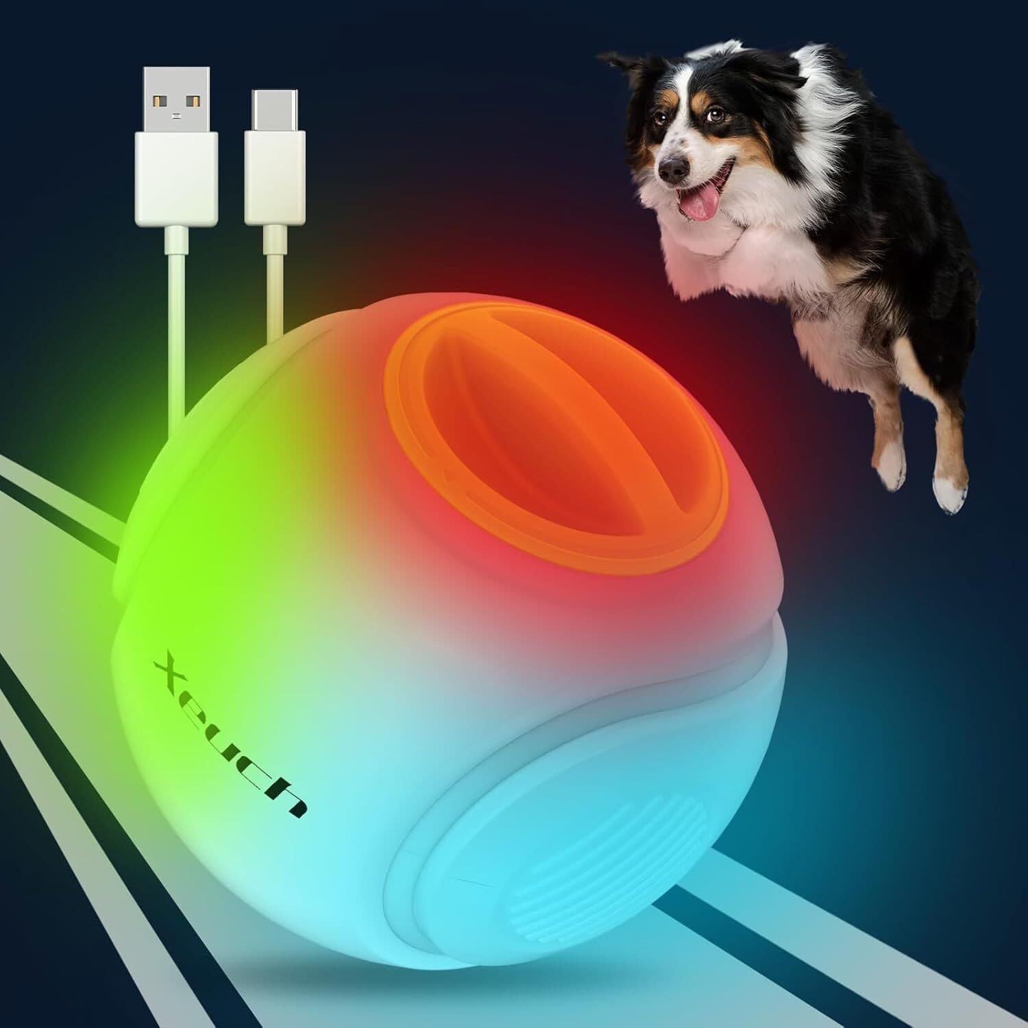 Xeuch Light Up Dog Ball